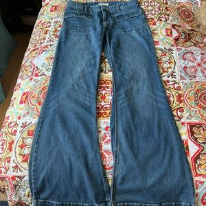 Free people jeans Denim wide leg flare 29 8 women